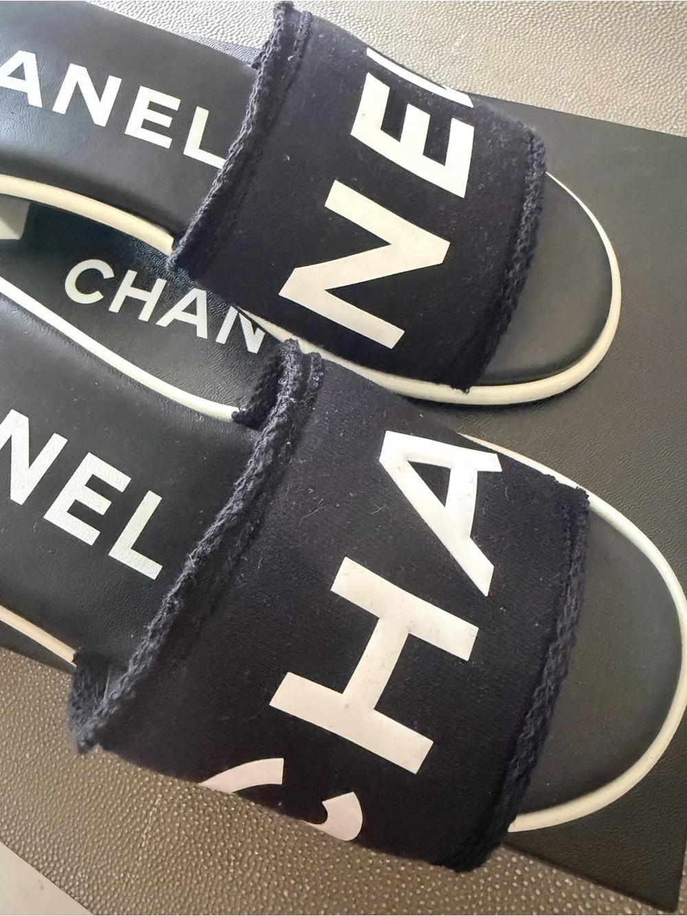 CHANEL slides wide